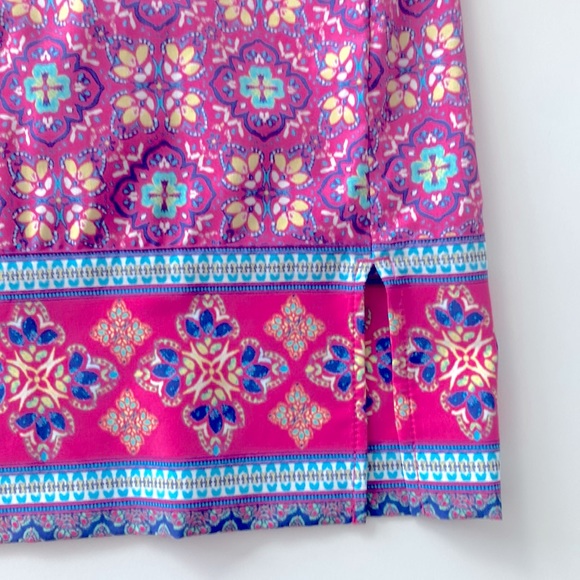 Coolibar UPF +50 UV Protection Sun Dress Size Small Pink Turqoise - Picture 8 of 8